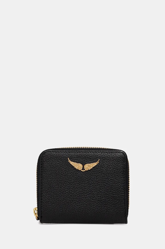 ZADIG&VOLTAIRE portfel skórzany skóra licowa czarny LWSG00004