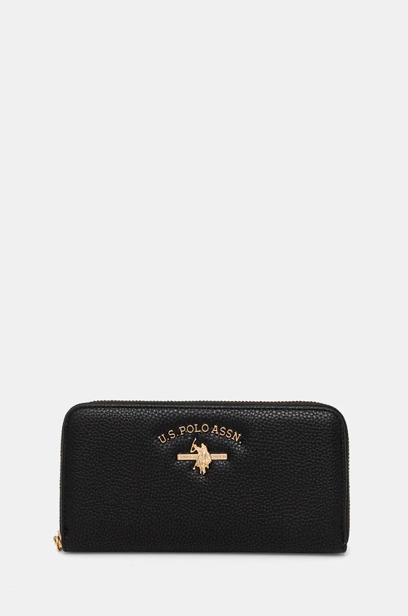 Peňaženka U.S. Polo Assn. Stanford imitácia kože čierna WIUSS6207WVP