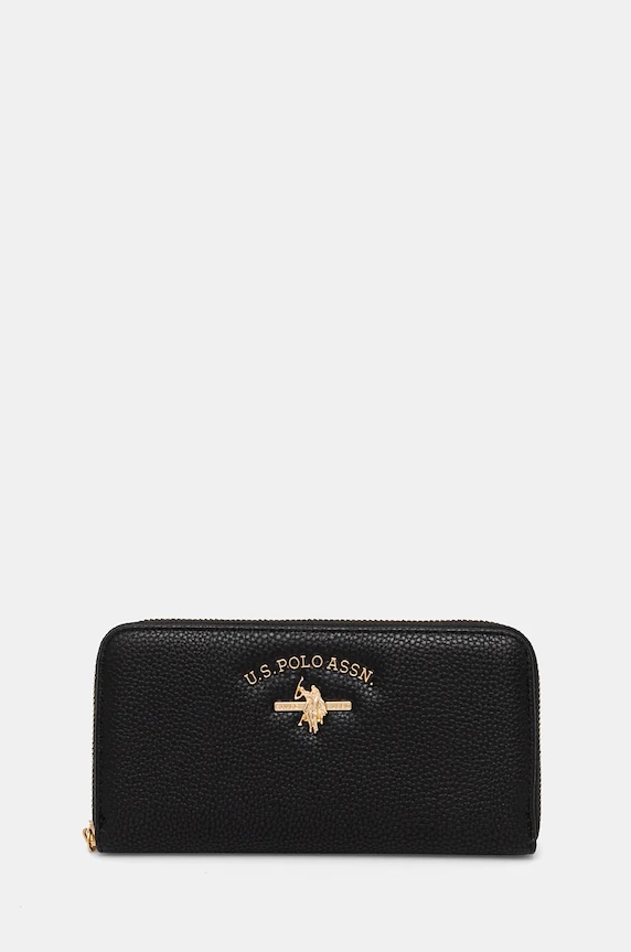 Peňaženka U.S. Polo Assn. Stanford imitácia kože čierna WIUSS6207WVP