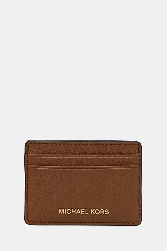 MICHAEL Michael Kors carcasă din piele husă de card maro 32F7GF6D0L