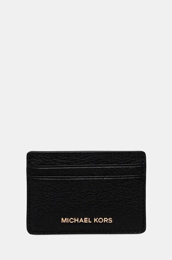 MICHAEL Michael Kors carcasă din piele husă de card negru 32F7GF6D0L