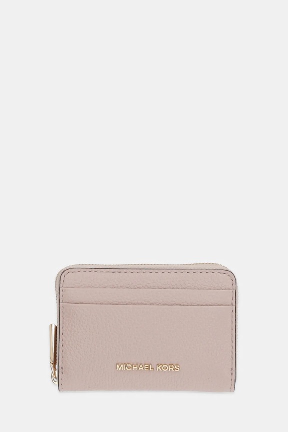Kožená peněženka MICHAEL Michael Kors přírodní kůže růžová 32T4GJ6Z5L