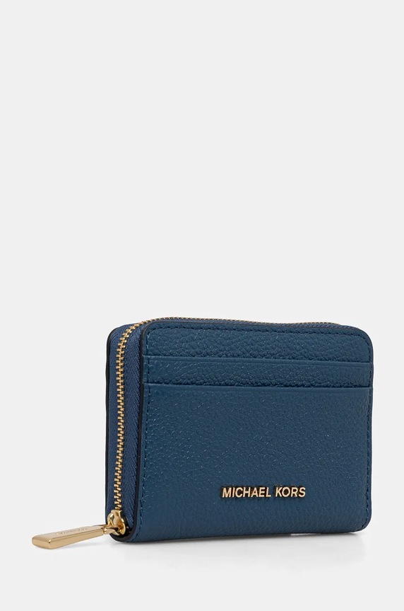 Kožená peněženka MICHAEL Michael Kors 32T4GJ6Z5L modrá AA00