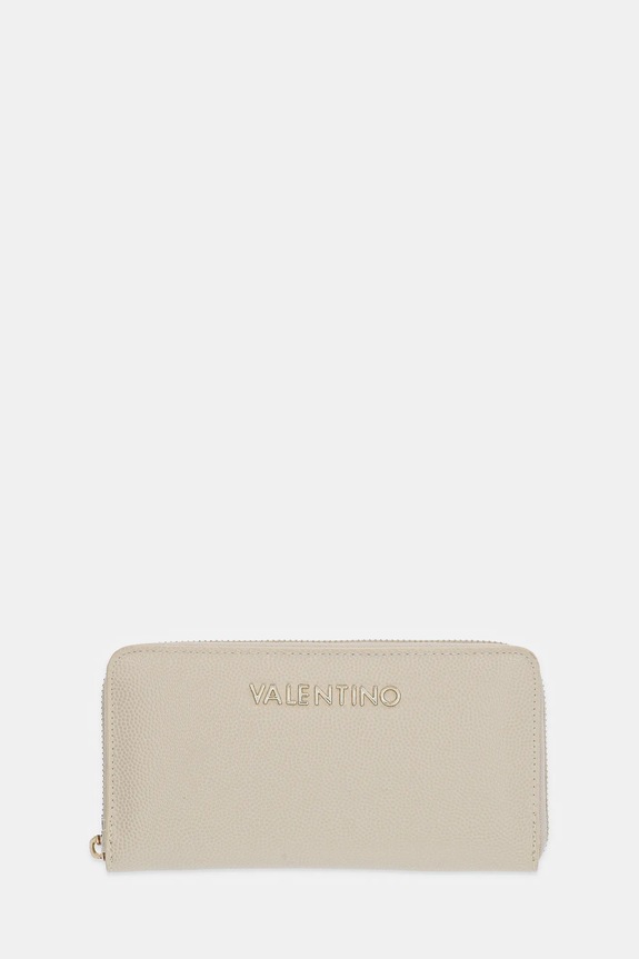Valentino Bags portfel imitacja skóry licowej beżowy VPS1R4155G