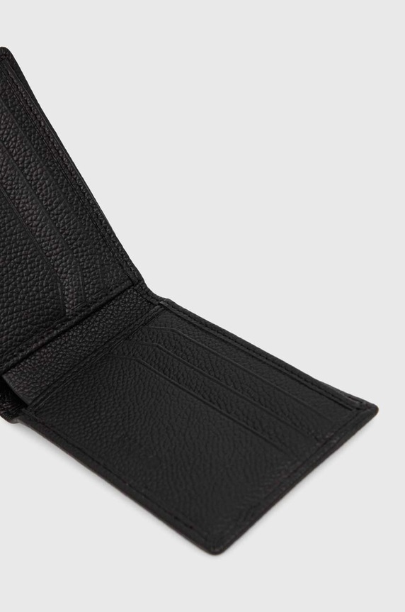 HUGO portofel de piele 50523698 negru AW24