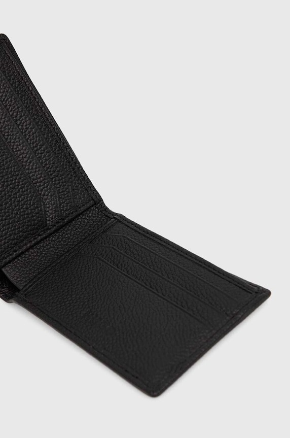 HUGO portofel de piele 50523698 negru AW24