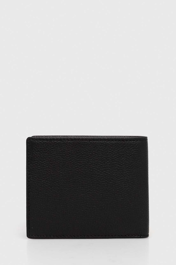 Kožená peněženka HUGO 50523721 černá AW24