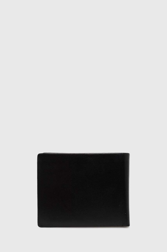 Guess portfel skórzany NEW BSTN SMNEBR.LEA24 czarny SS26