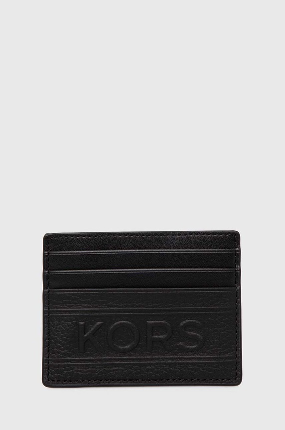 Michael Kors etui na karty skórzane skóra licowa czarny 39T4LHDD2O