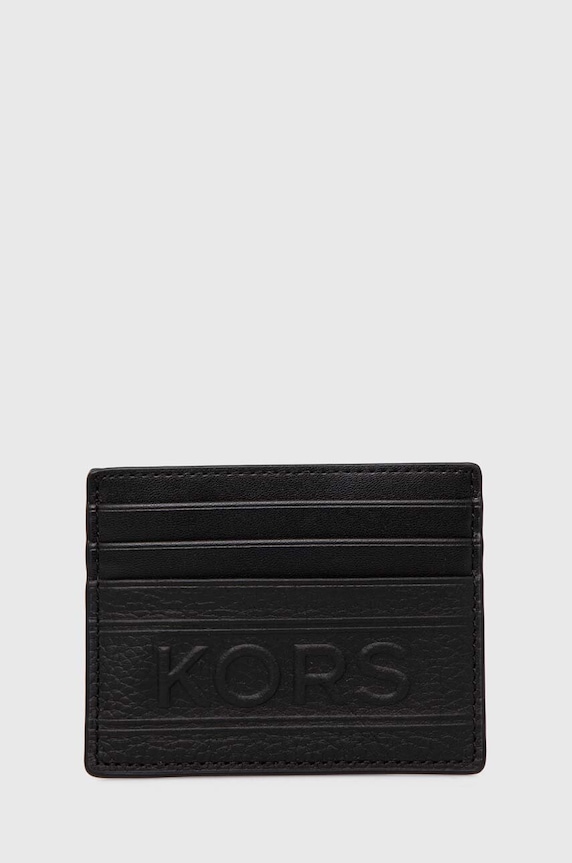Michael Kors etui na karty skórzane skóra licowa czarny 39T4LHDD2O