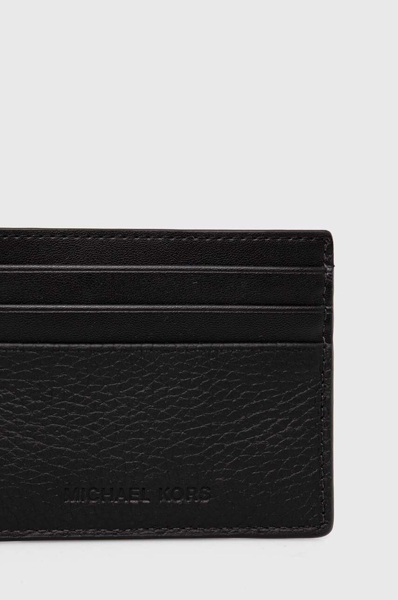 Michael Kors etui na karty skórzane 39T4LHDD2O czarny SS25