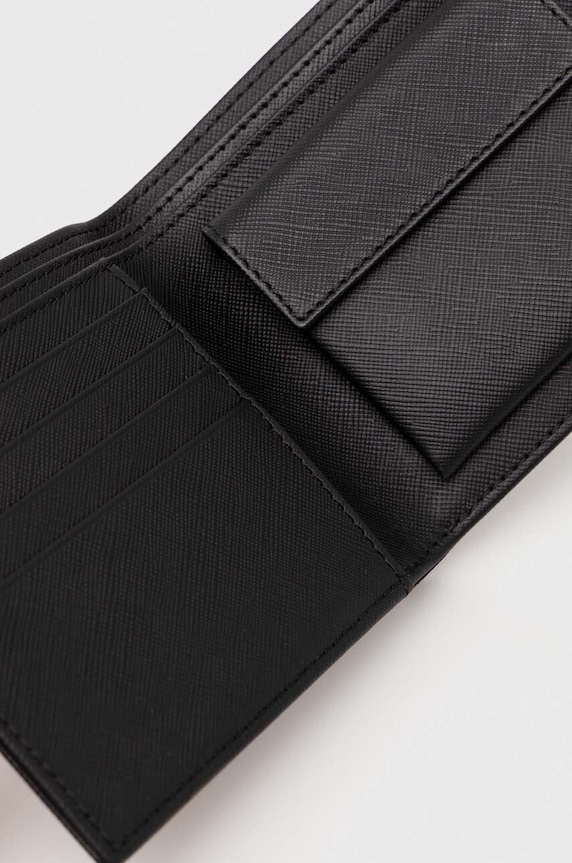 Kožni novčanik A.P.C. new portefeuille london PXBJQ.H63340 crna AW24
