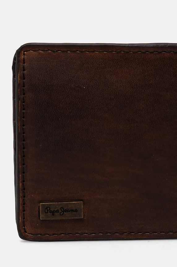 Аксесоари Кожен портфейл Pepe Jeans TATE WALLET PM070387 кафяв
