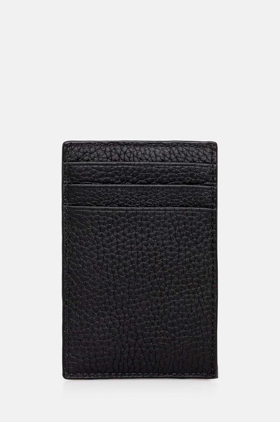 Michael Kors etui na karty skórzane 39F4LHDD0L czarny AW24