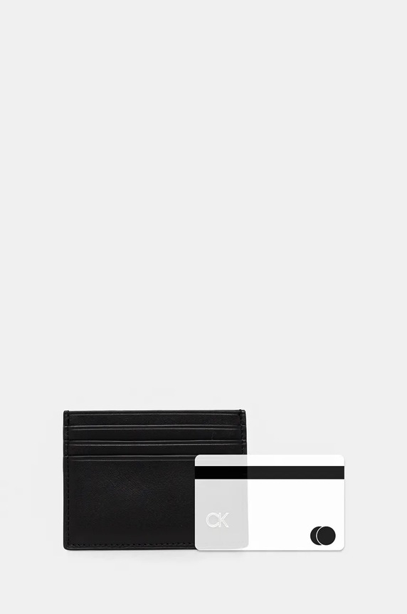 Calvin Klein pasek i etui na karty skórzane K50K512541