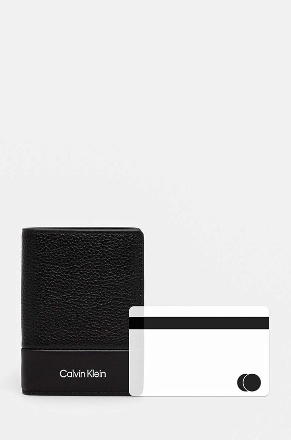 Кожен портфейл Calvin Klein K50K512303 черен