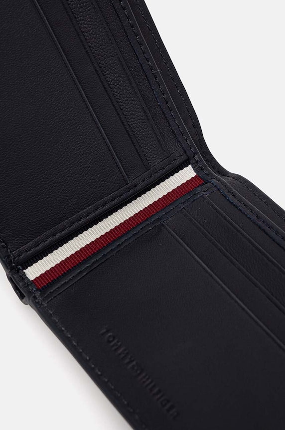 Accesorii Tommy Hilfiger portofel de piele AM0AM12767 bleumarin