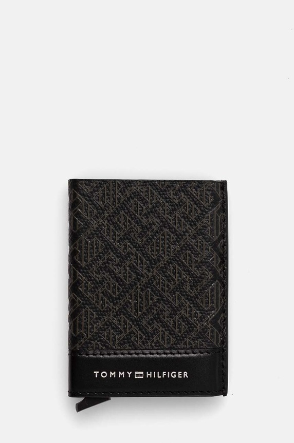 Kožni etui za kartice Tommy Hilfiger etui za kartice crna AM0AM12783