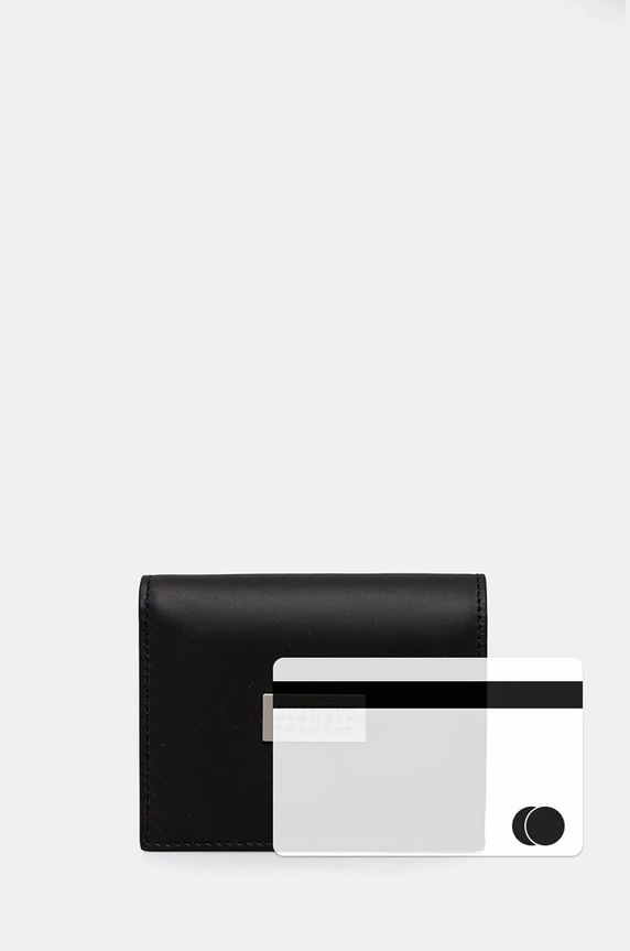 MM6 Maison Margiela leather wallet SA5UI0015.P7179 black