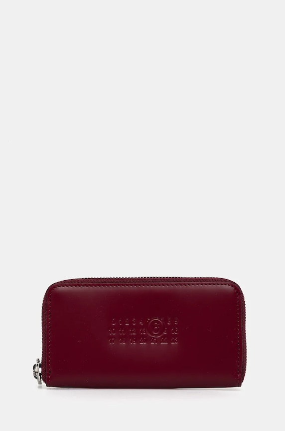 Кожен портфейл MM6 Maison Margiela гладка кожа червен SA5UI0018.P7183