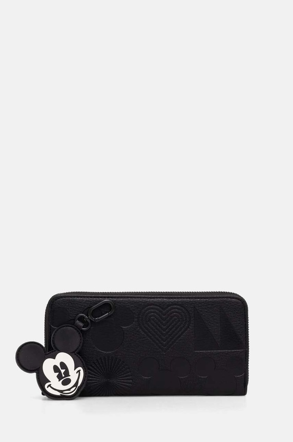 Desigual portfel ALL MICKEY FIONA syntetyczny czarny 24WAYP01