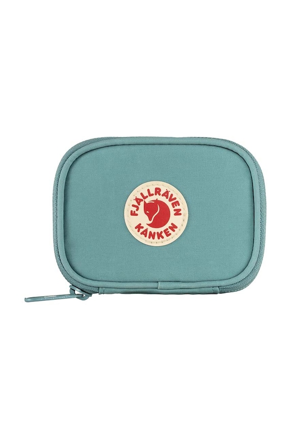 Fjallraven portfel Kanken Card Wallet tekstylny turkusowy F23780.501