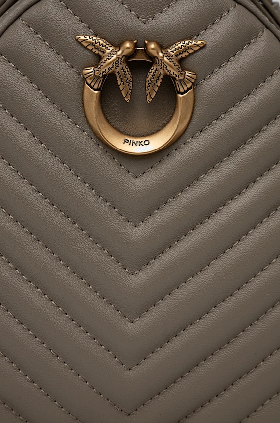 Accesorii Pinko ghiozdan de piele 103614.A1J2 gri