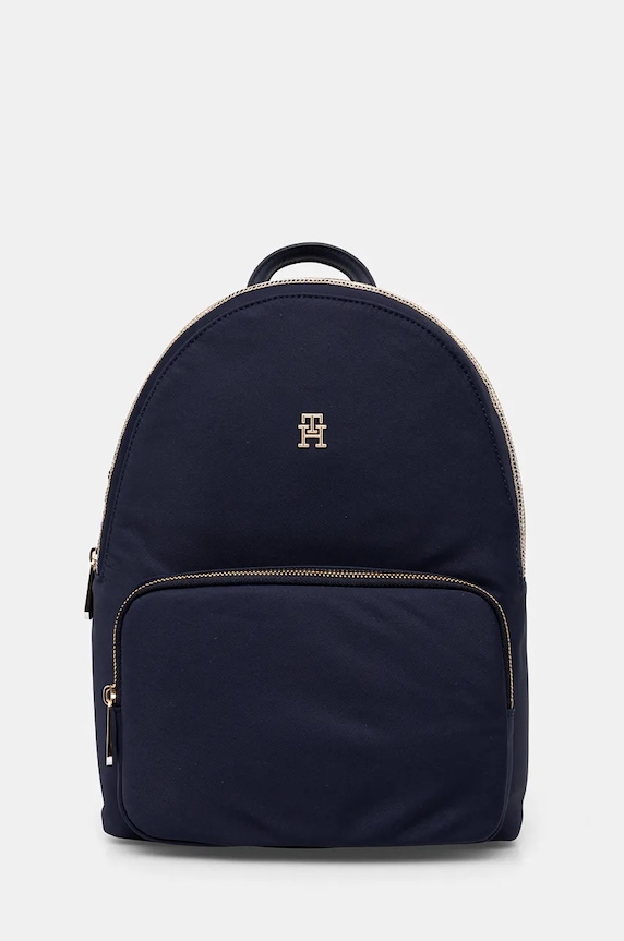 Ruksak Tommy Hilfiger jednofarebný tmavomodrá AW0AW17106