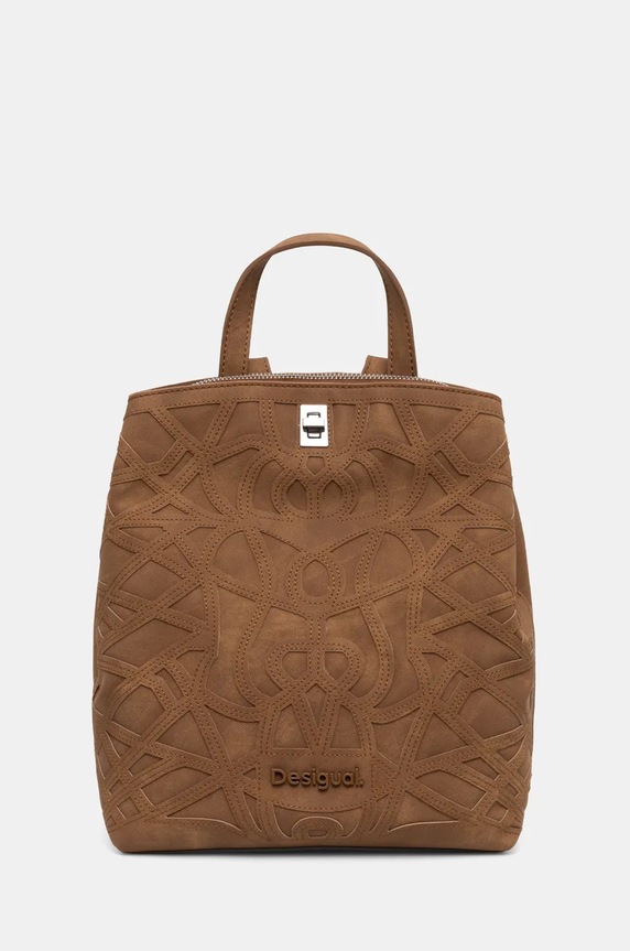 Σακίδιο πλάτης Desigual OASIS SUMY MINI συνθετικό καφέ 24WAKP25