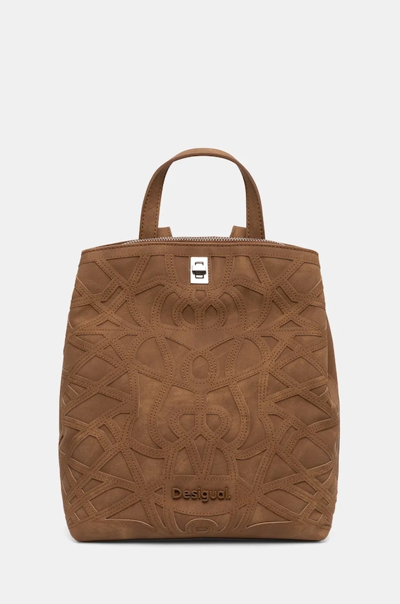 Σακίδιο πλάτης Desigual OASIS SUMY MINI συνθετικό καφέ 24WAKP25