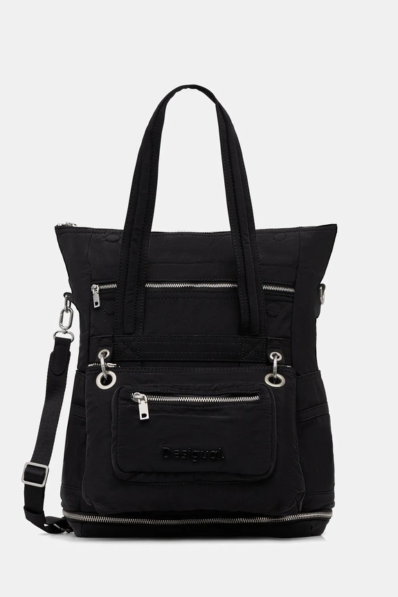 Ruksak Desigual BASIC MODULAR VOYAGE jednofarebný čierna 24WAKY08