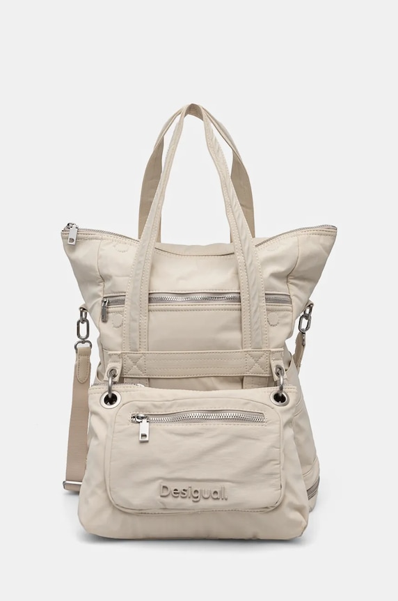 Desigual plecak BASIC MODULAR mieści A4 beżowy 24WAKY17