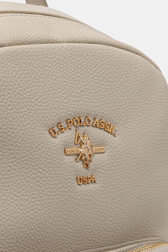 U.S. Polo Assn. plecak damski z imitacji skóry Stanford beżowy BIUSS6211WVP