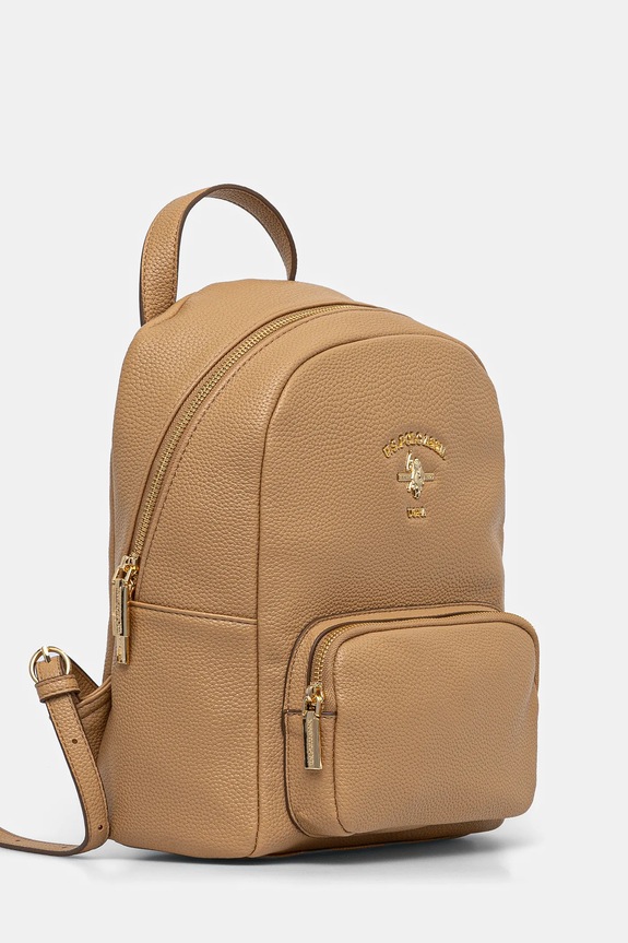 U.S. Polo Assn. plecak damski z imitacji skóry Stanford BIUSS6211WVP brązowy SS26