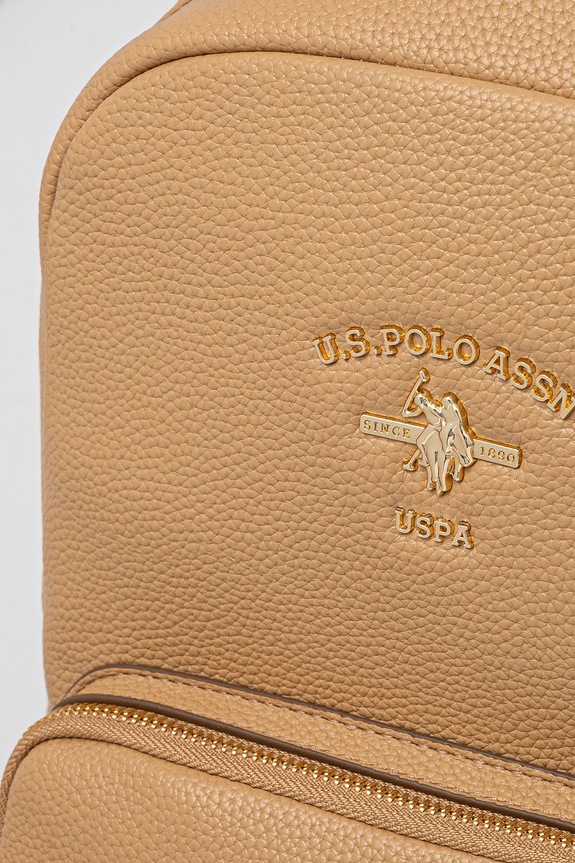 U.S. Polo Assn. plecak damski z imitacji skóry Stanford brązowy BIUSS6211WVP