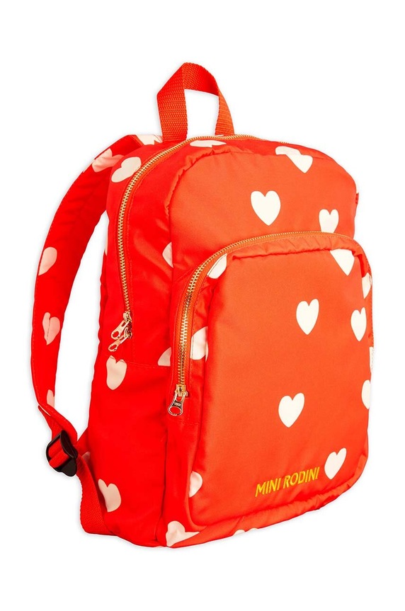 Dětský batoh Mini Rodini Hearts vzorovaný červená 2476010942