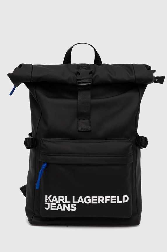 Batoh Karl Lagerfeld Jeans hladký černá 245D3027