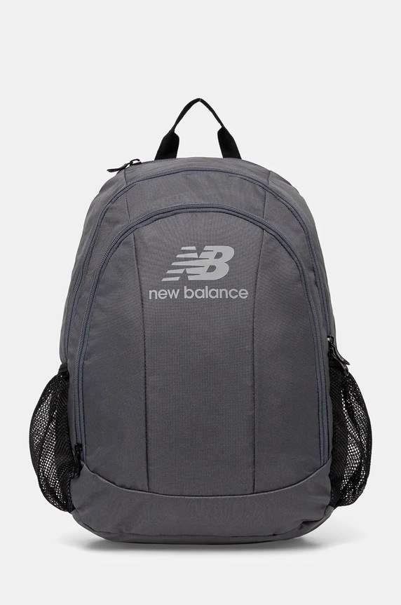 Batoh New Balance hladký šedá LAB23181GT
