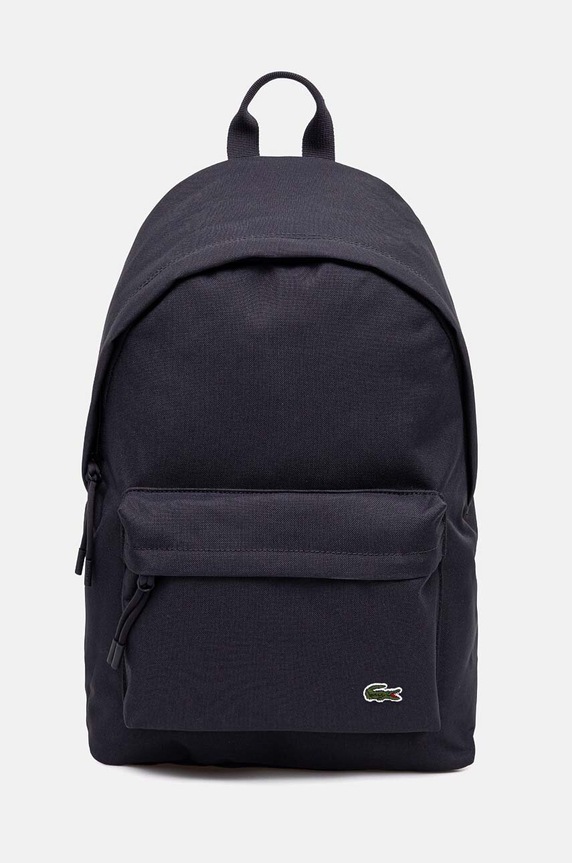Σακίδιο πλάτης Lacoste υφασμάτινο σκούρο μπλε NU4592NE