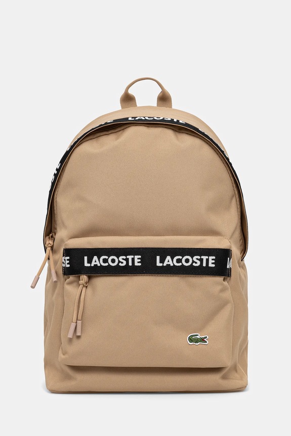Σακίδιο πλάτης Lacoste υφασμάτινο πράσινο NU4685NZ
