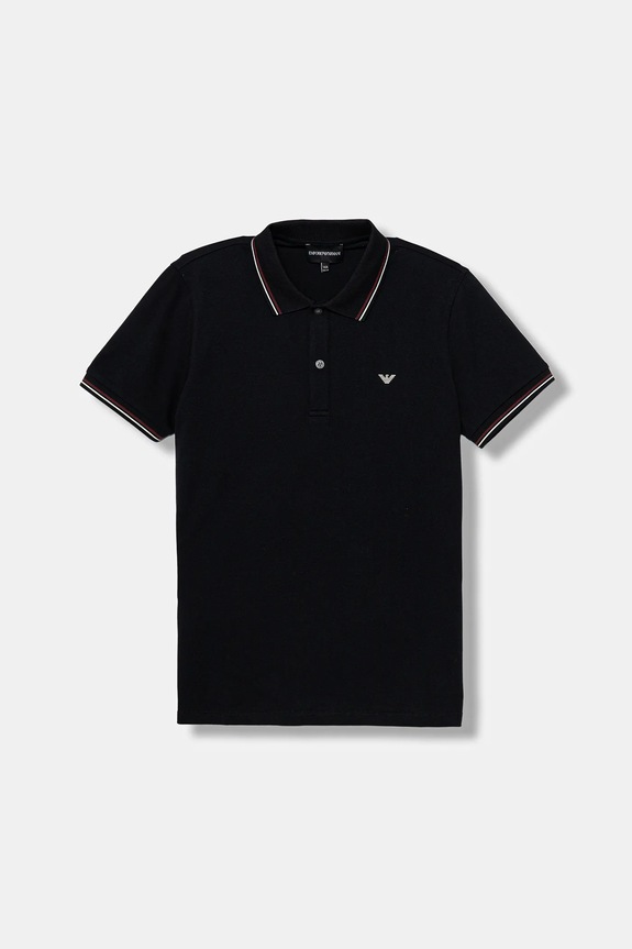 Emporio Armani polo dziecięce z elastanem granatowy 8N4FB3.1JPTZ