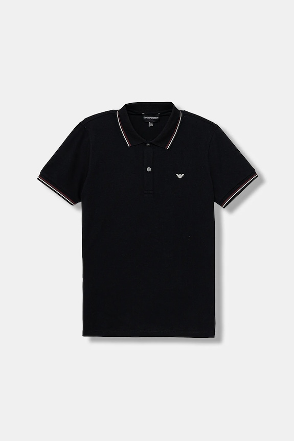 Emporio Armani polo dziecięce z elastanem granatowy 8N4FB3.1JPTZ