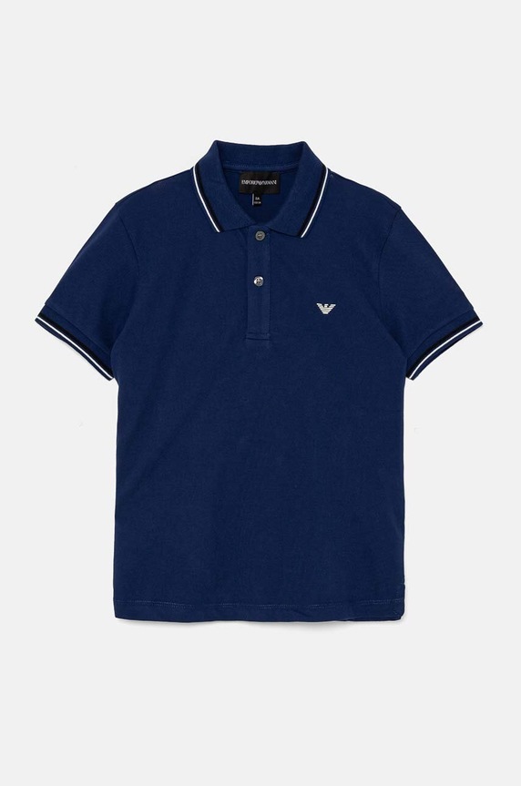 Emporio Armani polo dziecięce z elastanem granatowy 8N4FB3.1JPTZ