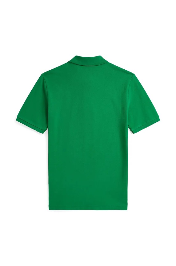 Детска памучна тениска с яка Polo Ralph Lauren 323952585001 зелен AW24