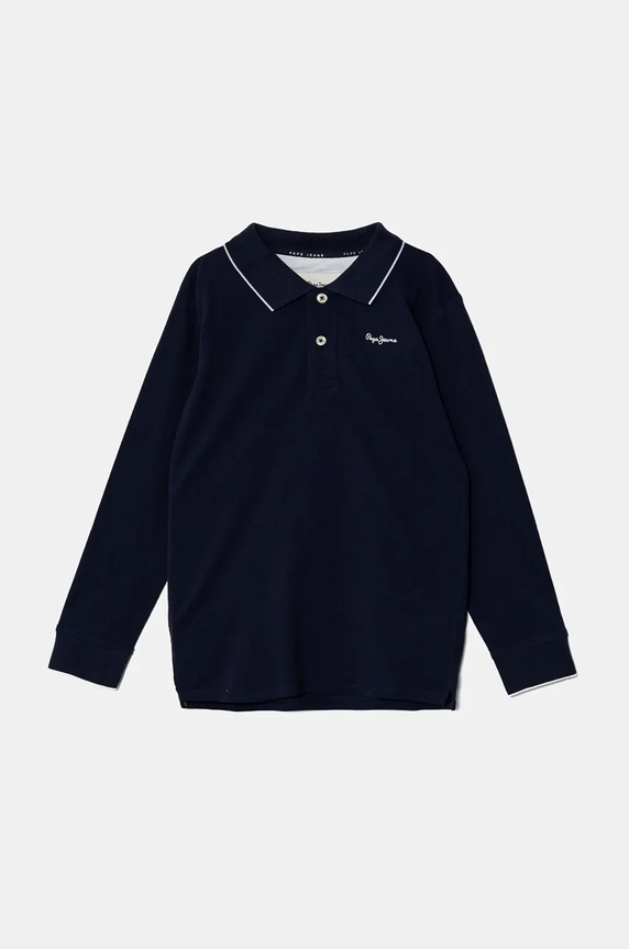 Otroška dolga majica Pepe Jeans NEW THOR LS Potisk mornarsko modra PB540968