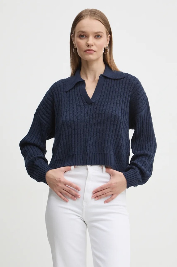 Pulover Hollister Co. tanka mornarsko plava KI350.4170.200