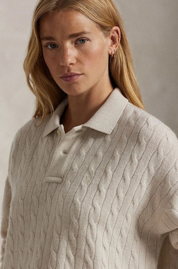 Μάλλινο πουλόβερ Polo Ralph Lauren πράσινο 211910158
