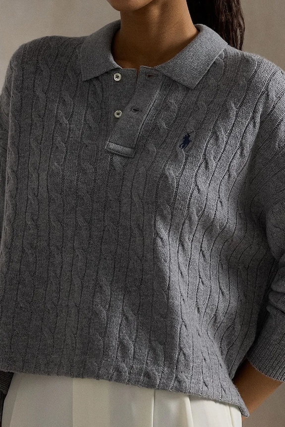 Polo Ralph Lauren woolen jumper gray 211910158