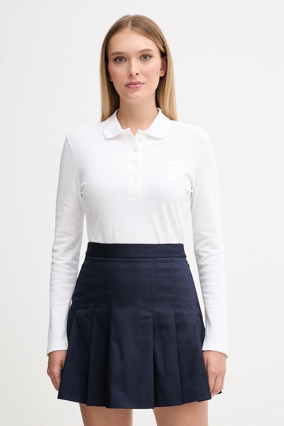 Μακρυμάνικο Lacoste slim λευκό PF5464