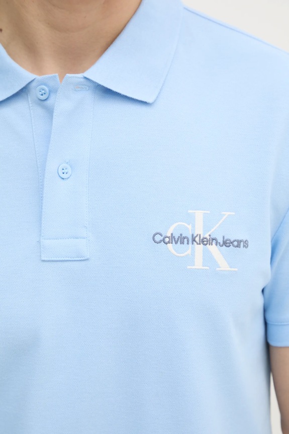 Calvin Klein Jeans polo J30J325664 niebieski